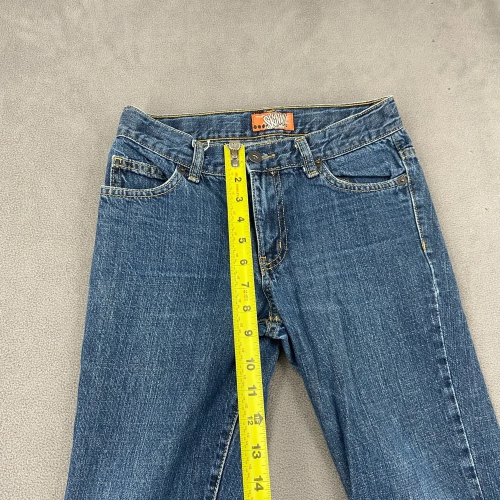 Old Navy Skinny Jeans Boys 10 Blue Denim Cotton Regular Medium Wash Whiskered